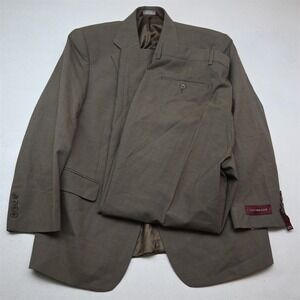 NEW Covington 42S 38x30 Tan Brown Wool Mens Jacket Pants Suit